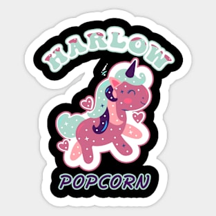 Harlow And Popcorn Funny Popcorn The Pony Sticker